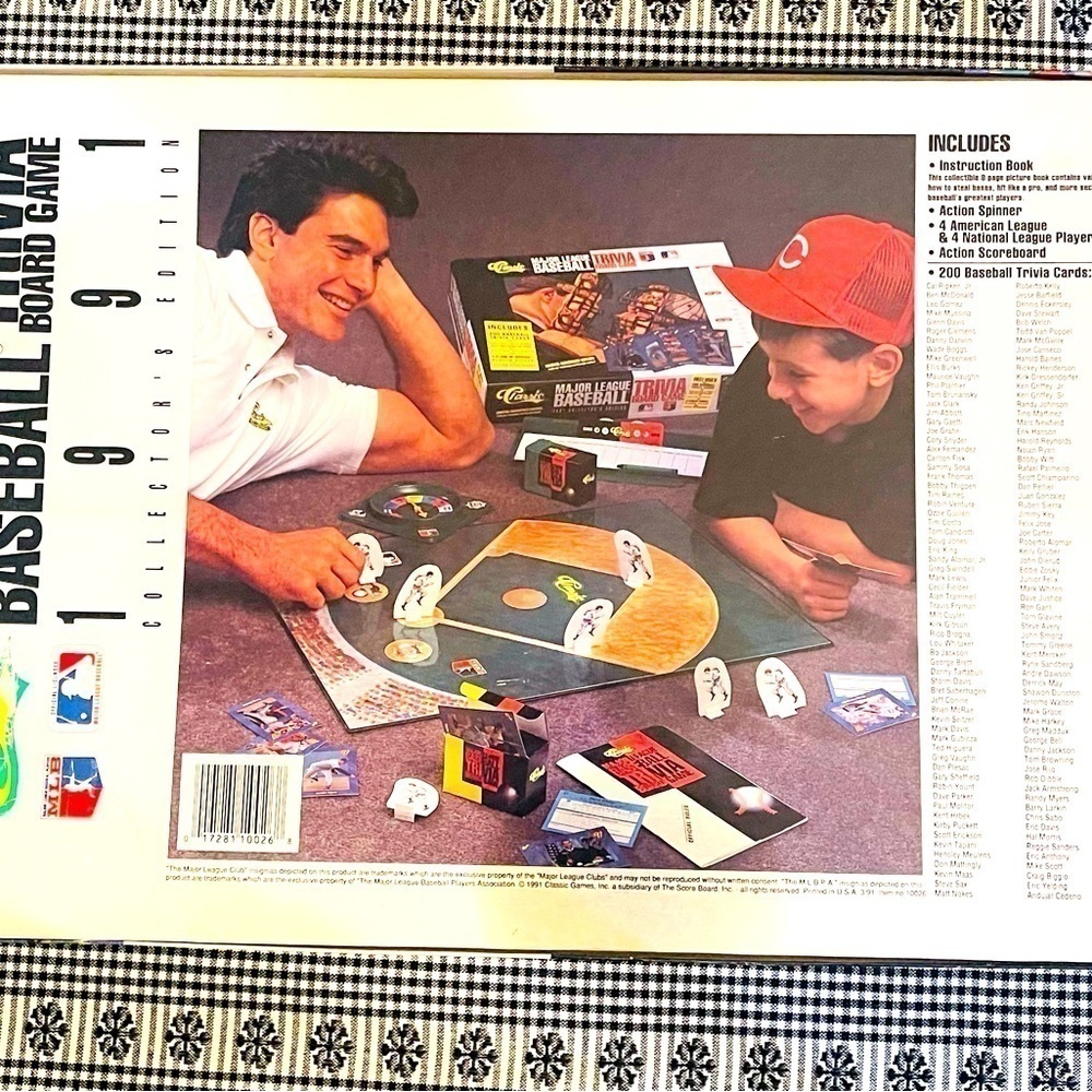 1991 Classic Limited Edition MLB Baseball Trivia Board Game Cards Complete - Picture 2 of 10